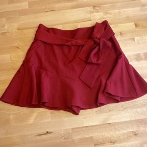 Zara red skort size medium